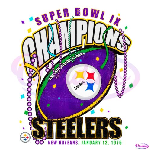 Pittsburgh Steelers Super Bowl Ix Champions PNG