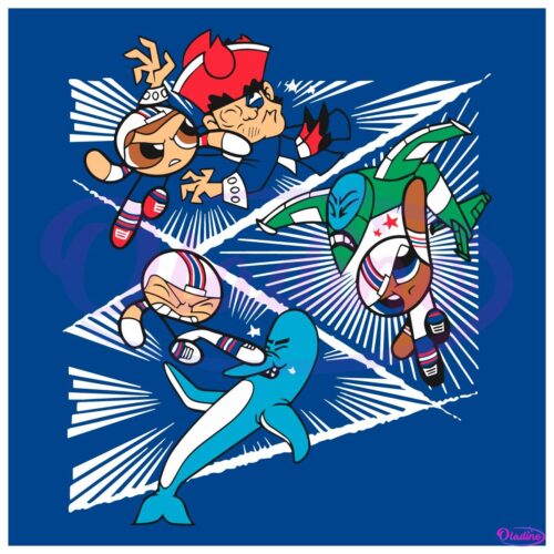 PowerBuff Guys The Powerpuff Girl Buffalo Bills SVG