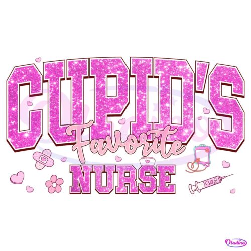 Retro Cupid Favorite Nurse Valentine PNG