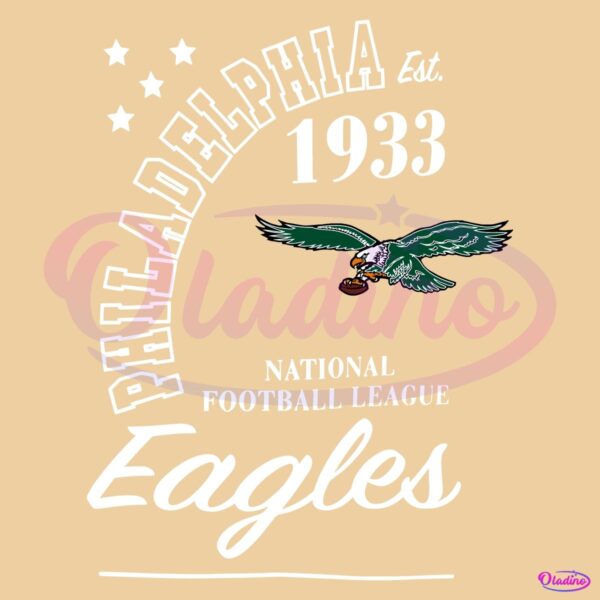 Retro Philadelphia Eagles Est 1933 Nfl Football SVG