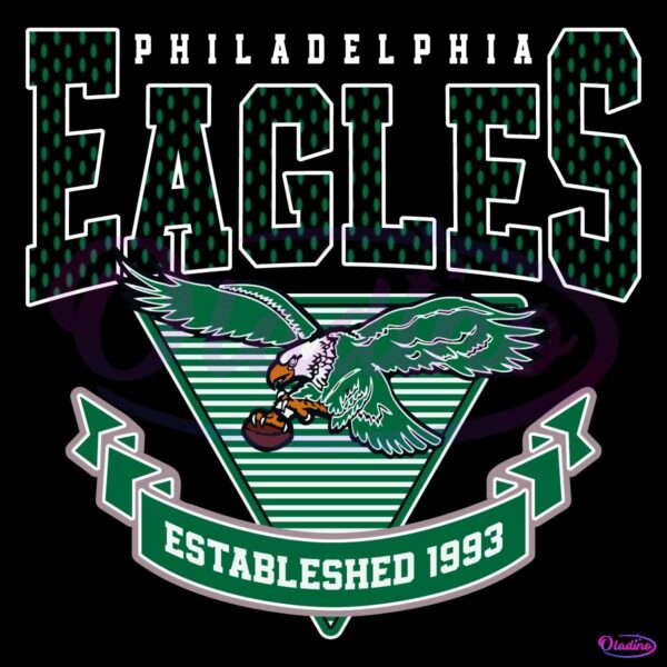 Retro Philadelphia Eagles Vintage Logo Est 1933 SVG