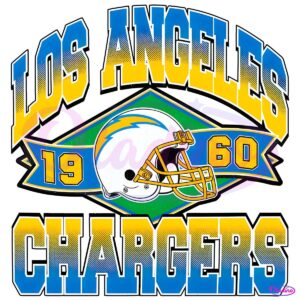 Retro Vintage 1960 Los Angeles Chargers Nfl Football Helmet PNG