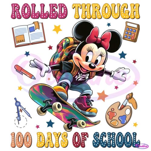 Rolled Through 100 Days Of School PNG