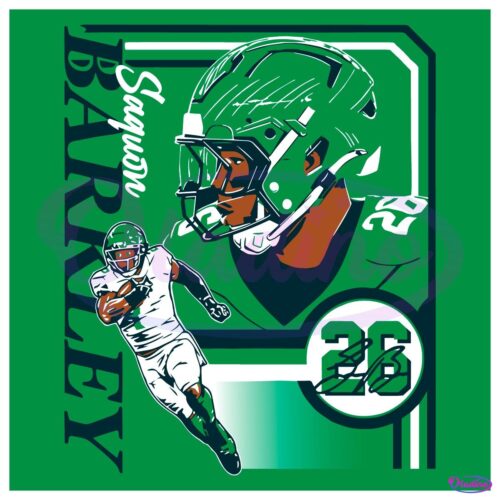 Saquon Barkley 26 Collage Frame Philadelphia Eagles PNG