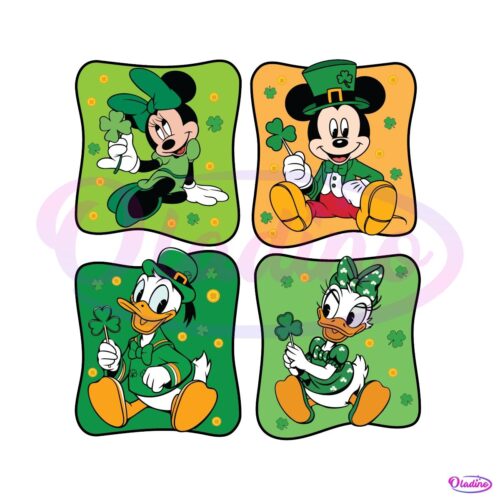 St Patricks Day Disney Friends Collage PNG