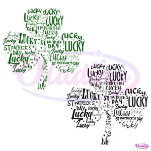 St Patricks Doodle Shamrock SVG