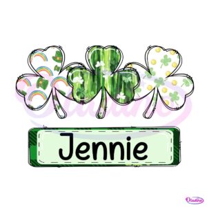 St Patricks Shamrock Custom Name Png