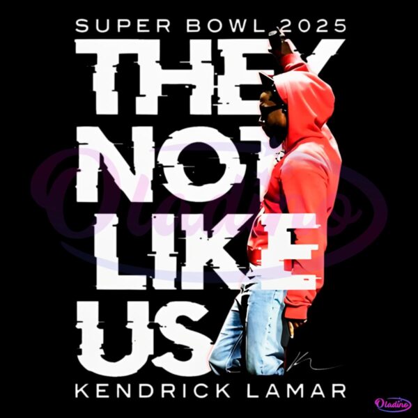 Super Bowl They Not Like Us Kendrick Lamar Halftime Show PNG