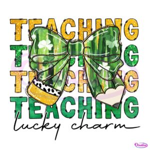 Teaching Lucky Charm Coquette Pencil PNG