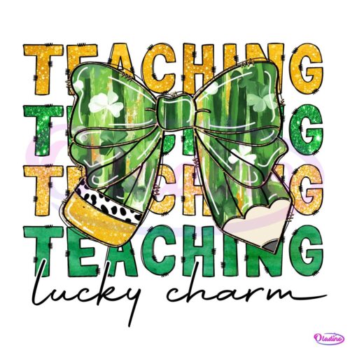 Teaching Lucky Charm Coquette Pencil PNG