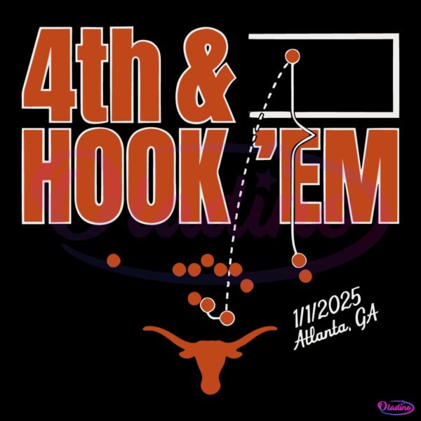 Texas Longhorns Football 4Th Andhook Em SVG