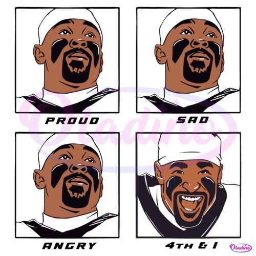 The Many Faces Of Jalen Hurts Funny Meme SVG