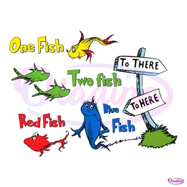 To There To Here One Fish Two Fish SVG