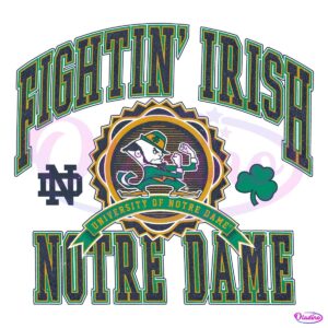 University Of Notre Dame Football Vintage Logo PNG