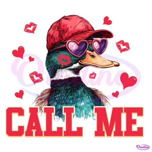 Valentine Call Me Duck Lover PNG