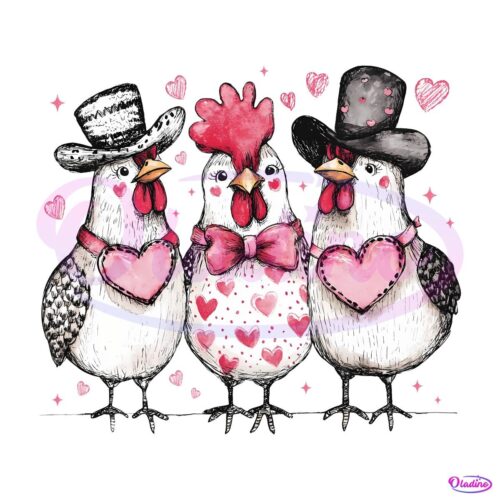 Valentine Day Chicken Love PNG