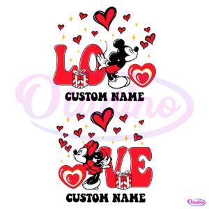 Valentine Love Cartoon Couple Retro Lover Valentines Day