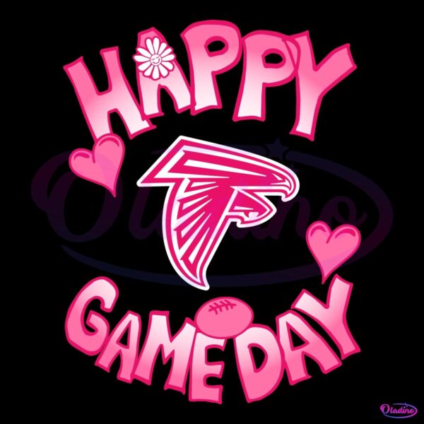 Valentines Day Atlanta Falcons Happy Gameday SVG