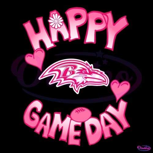 Valentines Day Baltimore Ravens Happy Gameday SVG