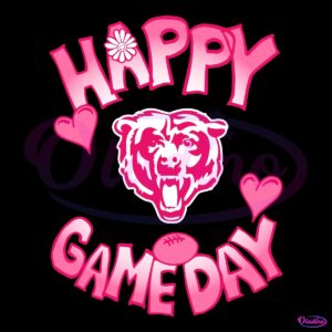 Valentines Day Chicago Bears Happy Gameday SVG