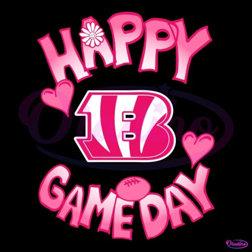 Valentines Day Cincinnati Bengals Happy Gameday SVG