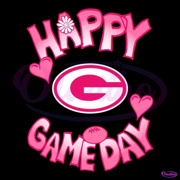 Valentines Day Green Bay Packers Happy Gameday SVG