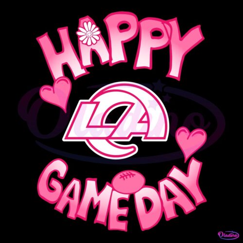 Valentines Day Los Angeles Rams Happy Gameday SVG