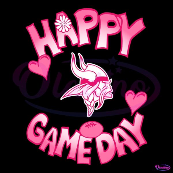 Valentines Day Minnesota Vikings Happy Gameday SVG