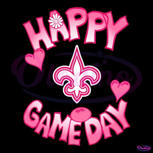 Valentines Day New Orleans Saints Happy Gameday SVG