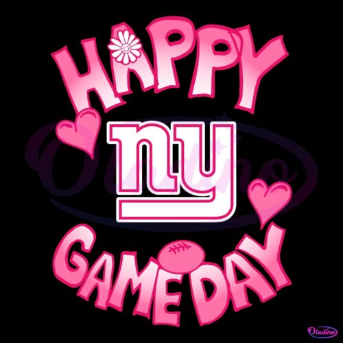 Valentines Day New York Giants Happy Gameday SVG