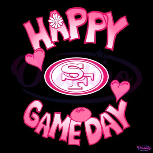 Valentines Day San Francisco 49Ers Happy Gameday SVG