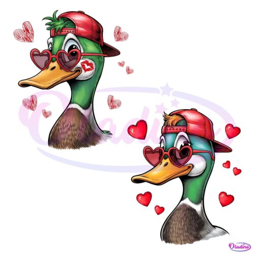 Valentines Duck Lover Hunting PNG