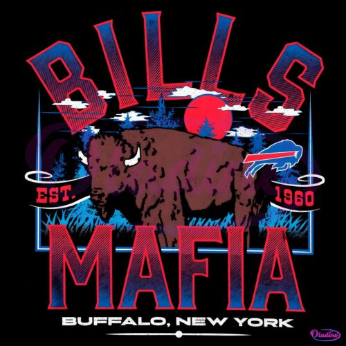 Vintage Bills Mafia Buffalo New York Football Est 1960 PNG