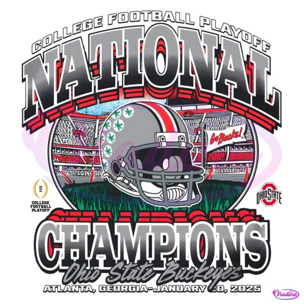 Vintage College Football Playoff National Champions Ohio State Buckeyes PNG