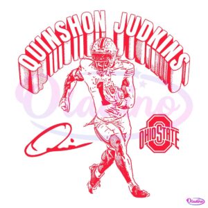 Vintage Quinshon Judkins Ohio State Buckeyes Signature SVG