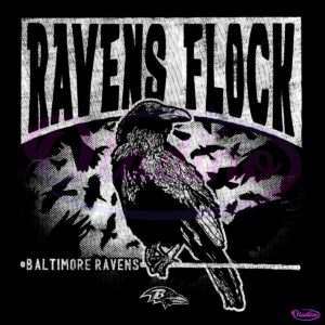 Vintage Ravens Flock Baltimore Ravens Football Mascot PNG