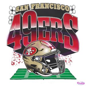 Vintage San Francisco 49Ers Nfl Football Helmet PNG