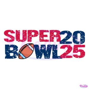 Vintage Super Bowl 2025 SVG