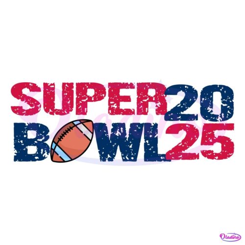 Vintage Super Bowl 2025 SVG