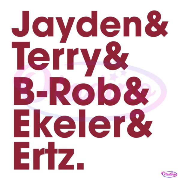 Washington Ampersand Stars Jayden Terry B Rob Ekeler Ertz SVG