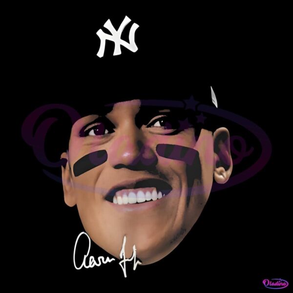 Aaron Judge Signature Big Face New York Yankees Players PNG