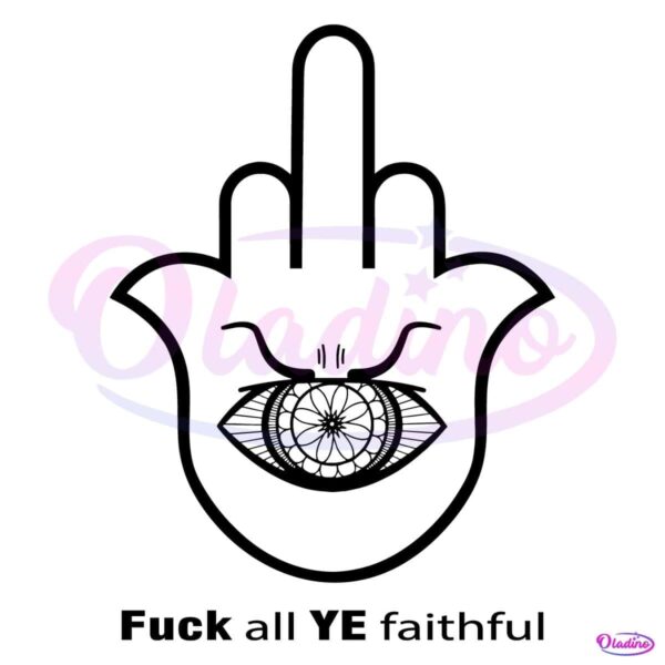 Anti Antisemitism Fuck All Ye Faithful SVG