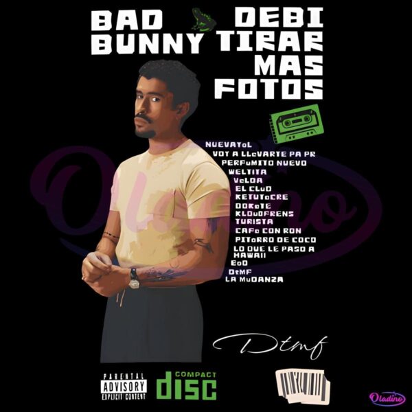 Bad Bunny Debi Tirar Mas Fotos Album Poster PNG