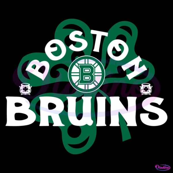 Boston Bruins St Patricks Day Richmond Shamrock SVG