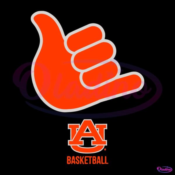 Call God Hand Sign Auburn Tigers Basketball SVG