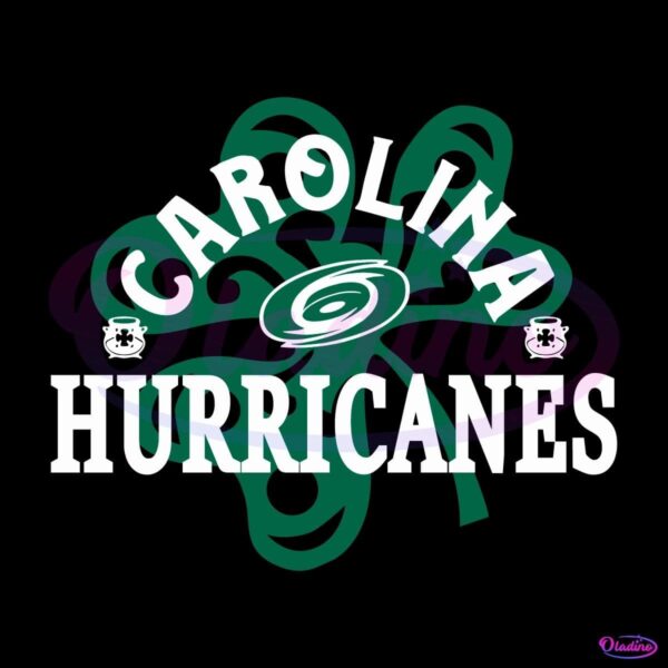 Carolina Hurricanes St Patricks Day Richmond Shamrock SVG