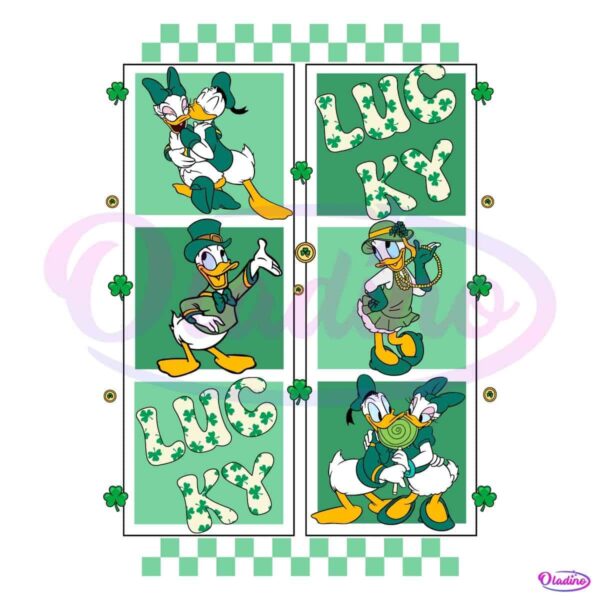 Checkered Donald Daisy Duck Lucky Photos PNG