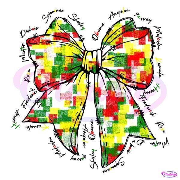 Chic Coquette Bow PNG Celebrate Black History in Style