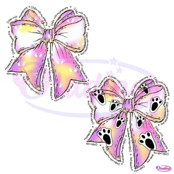 Chillin With My Peeps Easter Bunny Coquette Bow PNG Bundle