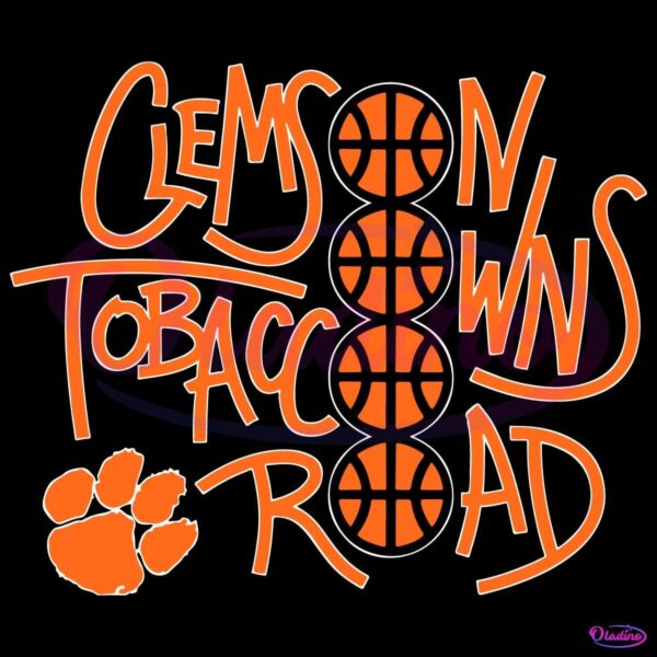 Clemson Owns Tobacco Road Clemson Tigers Mens Basketball SVG